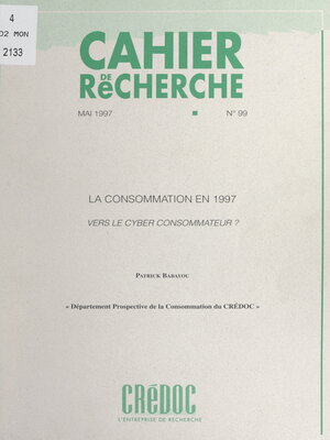 cover image of La consommation en 1997